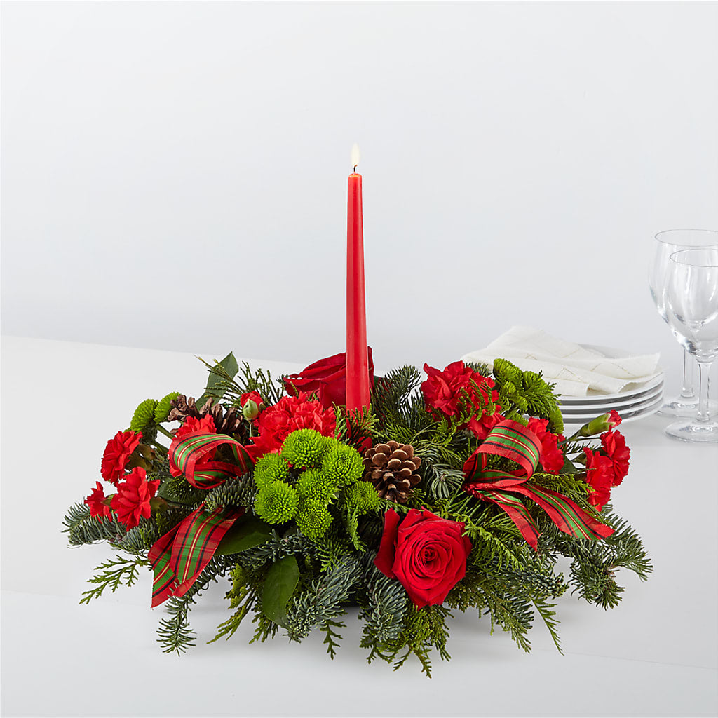 By the Candlelight Centerpiece – Flowers By Monica Kelly, Sebastian FL