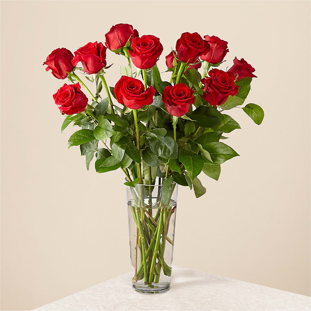 Long Stem Red Rose Bouquet – Flowers By Monica Kelly, Sebastian FL