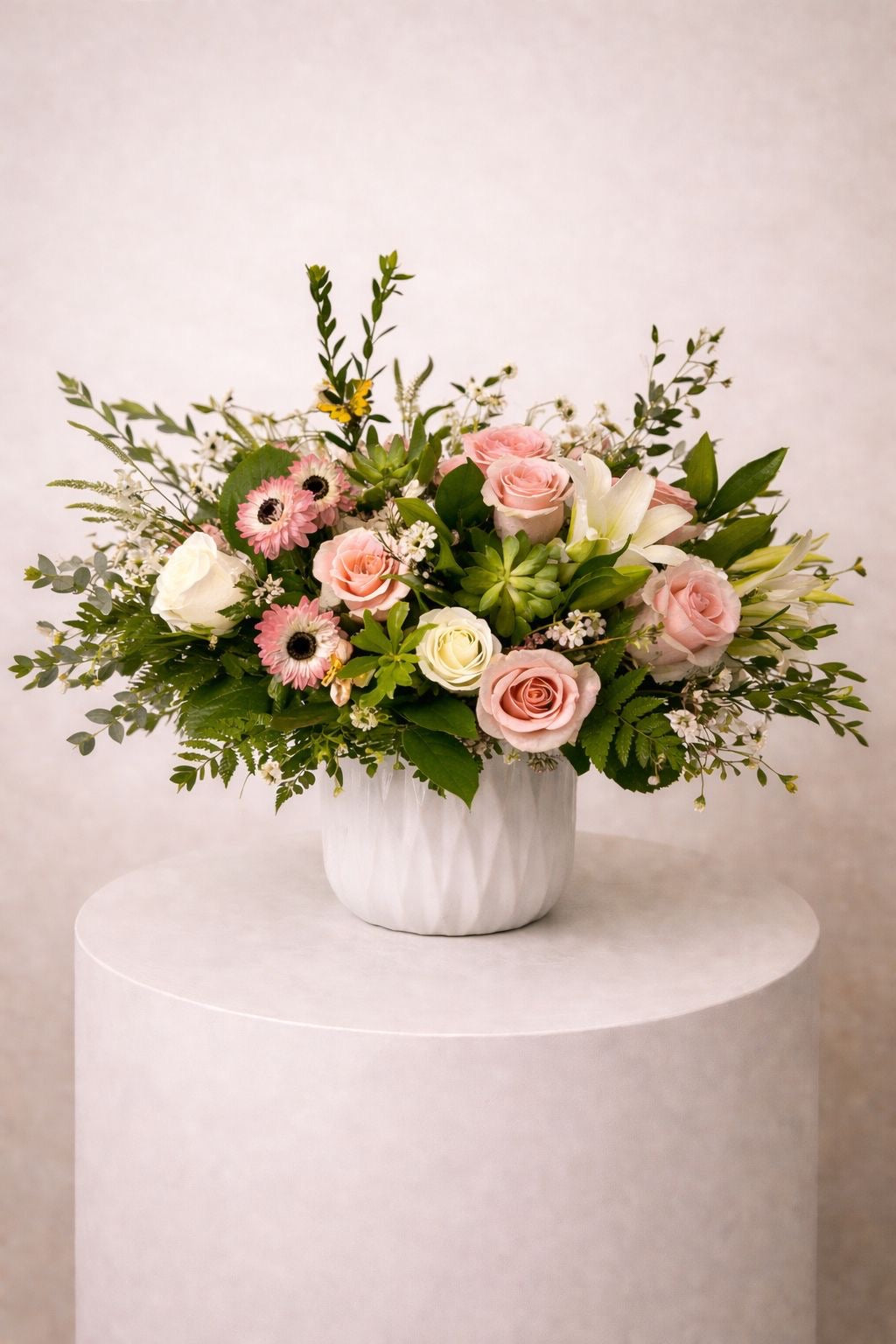 Blush Succulent Garden