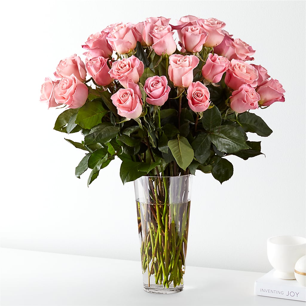 Long Stem Pink Rose Bouquet – Flowers By Monica Kelly, Sebastian FL