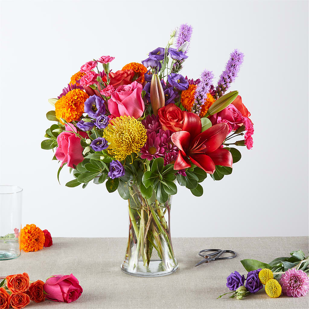 Feast of Color – A Florist Original – Flowers By Monica Kelly, Sebastian FL
