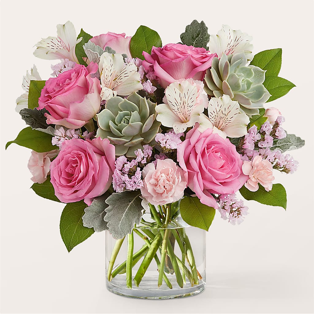 Dusty Rose Bouquet – Flowers By Monica Kelly, Sebastian FL