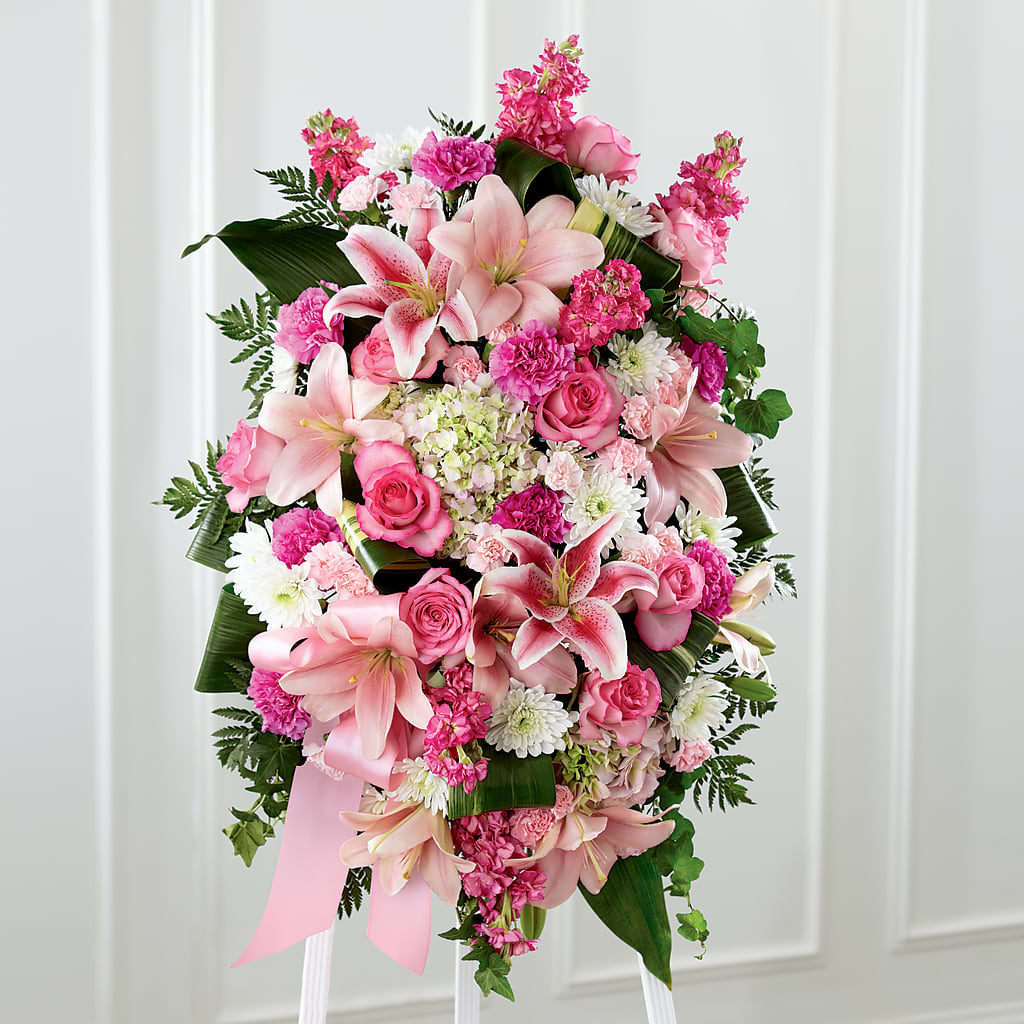 Comforting Standing Spray – Flowers By Monica Kelly, Sebastian FL