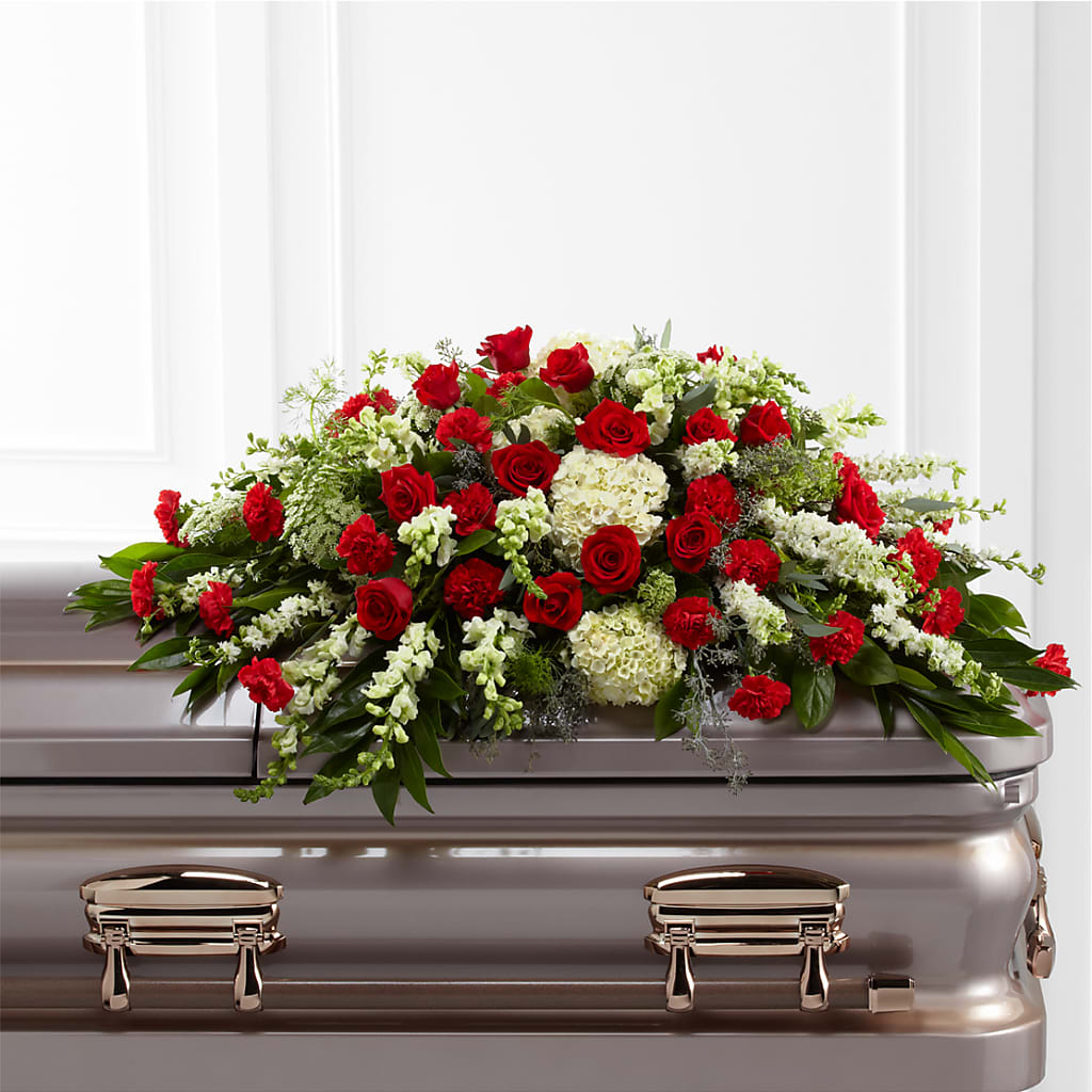 Sincerity Casket Spray – Flowers By Monica Kelly, Sebastian FL