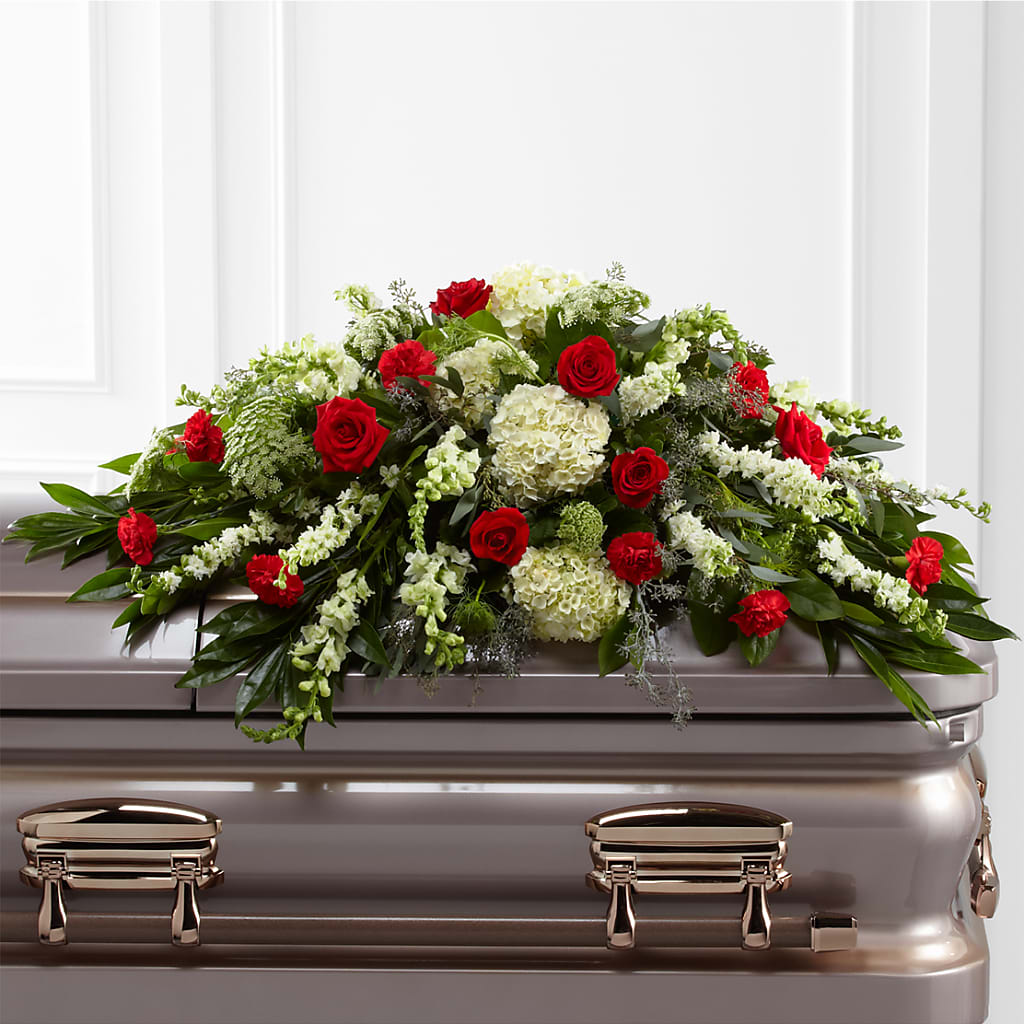 Sincerity Casket Spray – Flowers By Monica Kelly, Sebastian FL