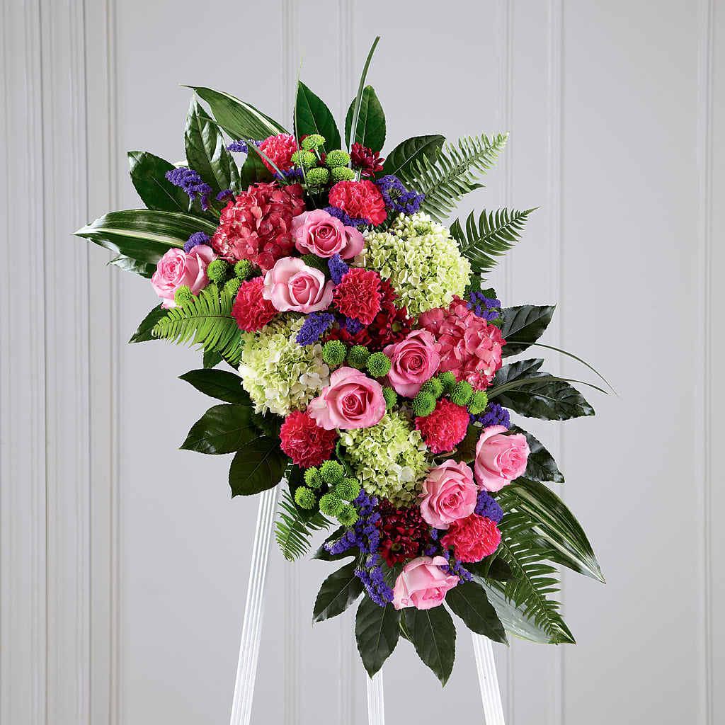 Refreshing Mix Standing Spray – Flowers By Monica Kelly, Sebastian FL