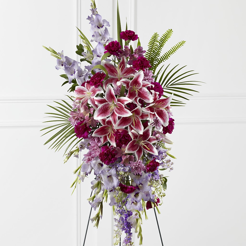 Tender Touch Standing Spray – Flowers By Monica Kelly, Sebastian FL
