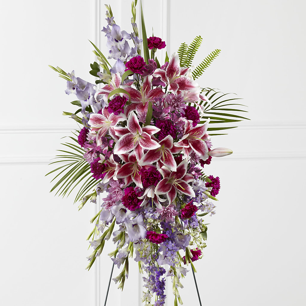 Tender Touch Standing Spray – Flowers By Monica Kelly, Sebastian FL