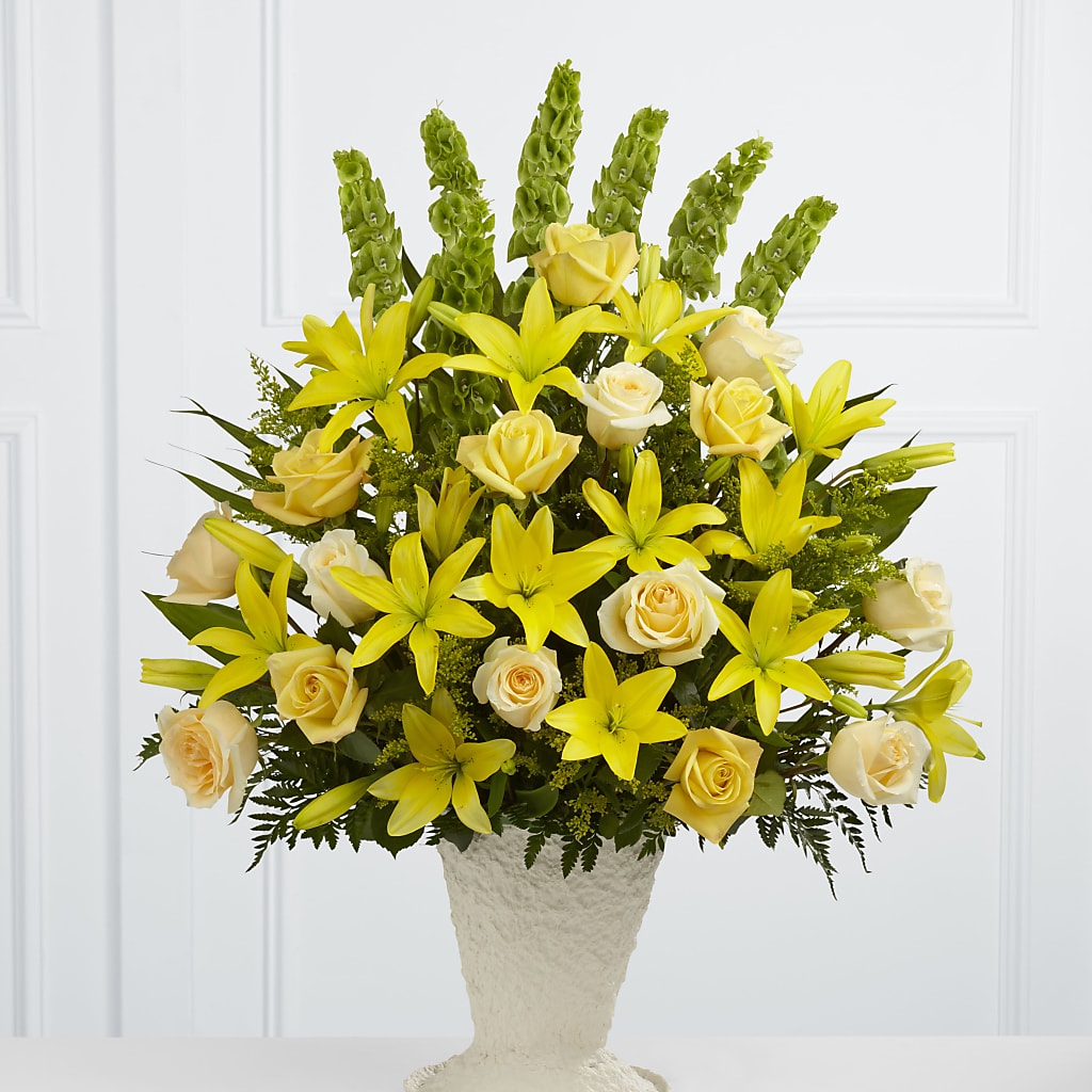 Golden Memories Arrangement – Flowers By Monica Kelly, Sebastian FL