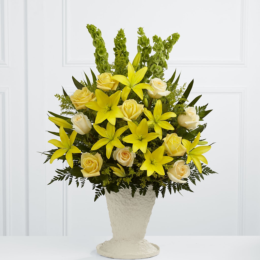 Golden Memories Arrangement – Flowers By Monica Kelly, Sebastian FL