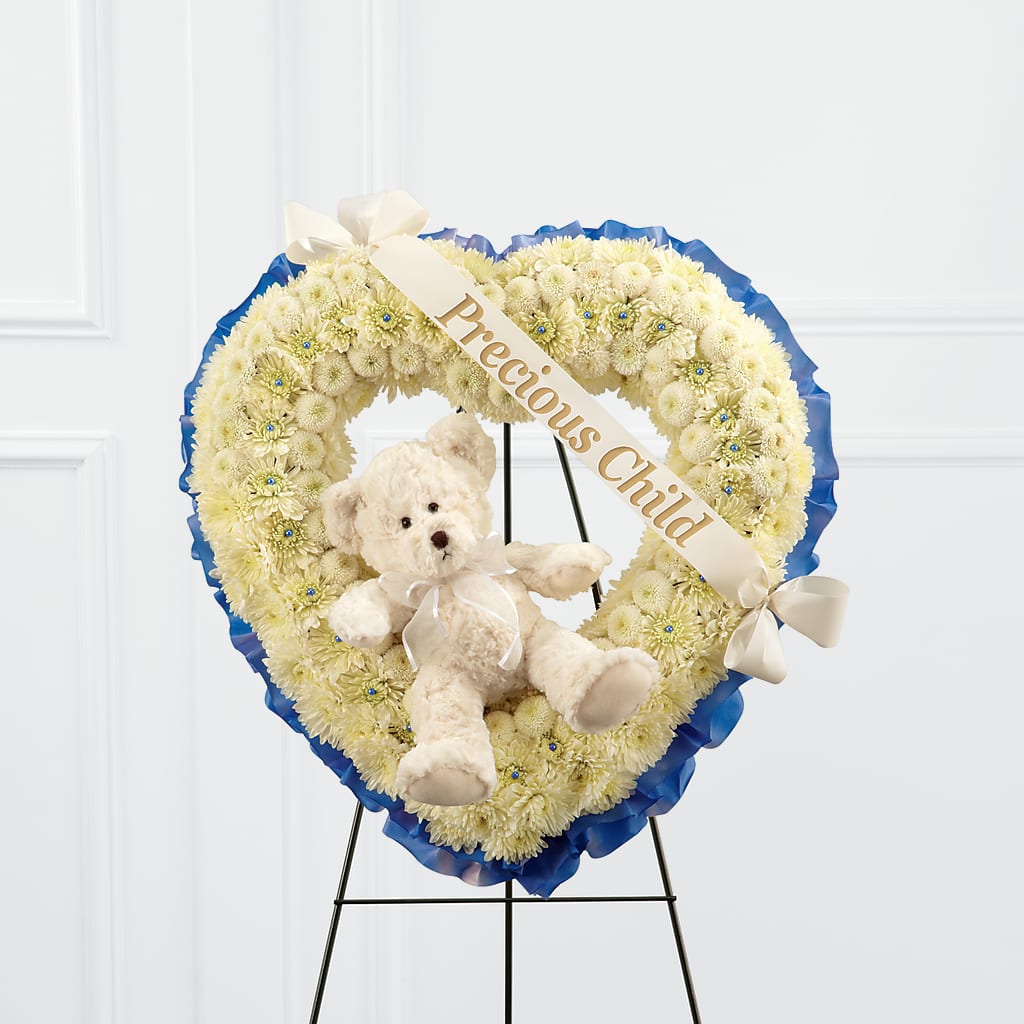 Precious Child Standing Heart – Flowers By Monica Kelly, Sebastian FL