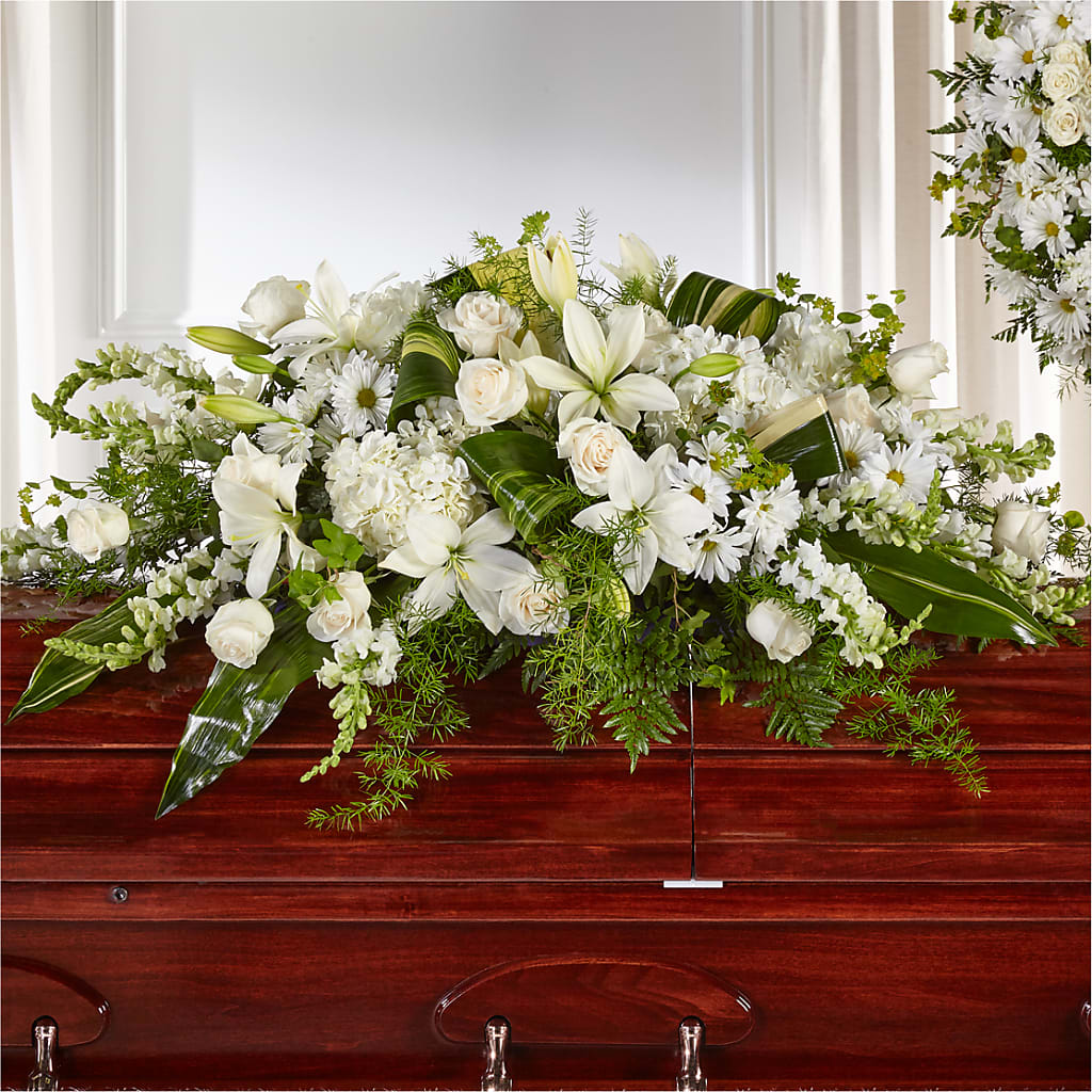 Abundance Casket Spray – Flowers By Monica Kelly, Sebastian FL