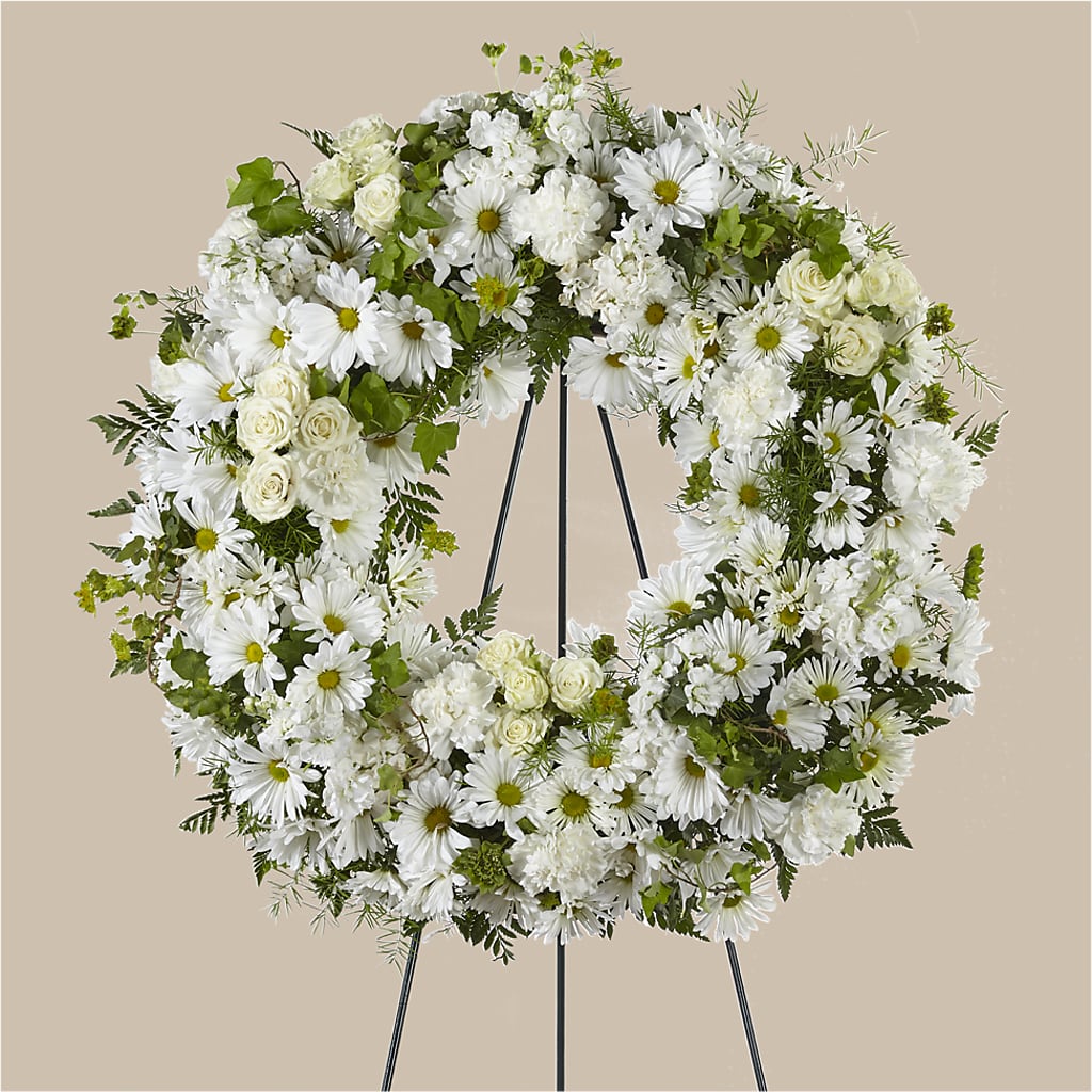 Faithful Wishes Wreath – Flowers By Monica Kelly, Sebastian FL