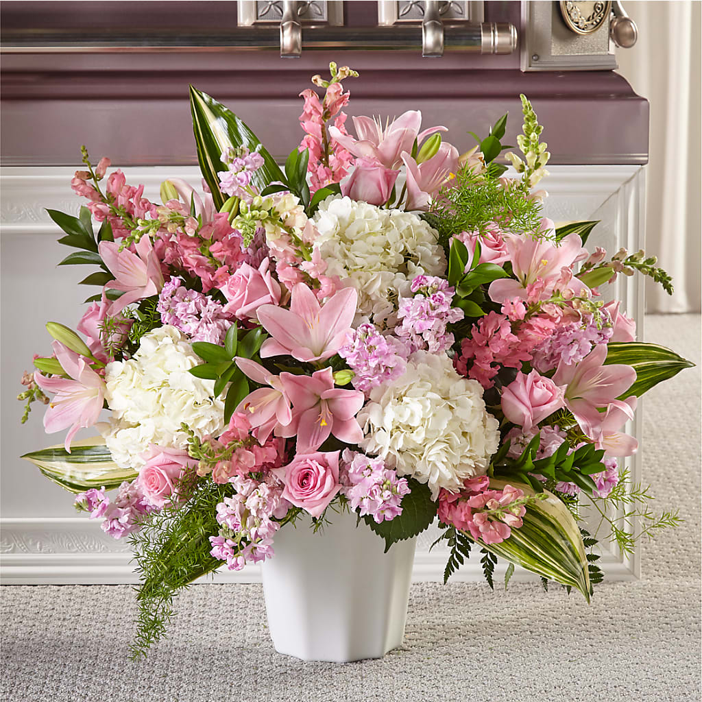 Simply Serene Floor Basket – Flowers By Monica Kelly, Sebastian FL