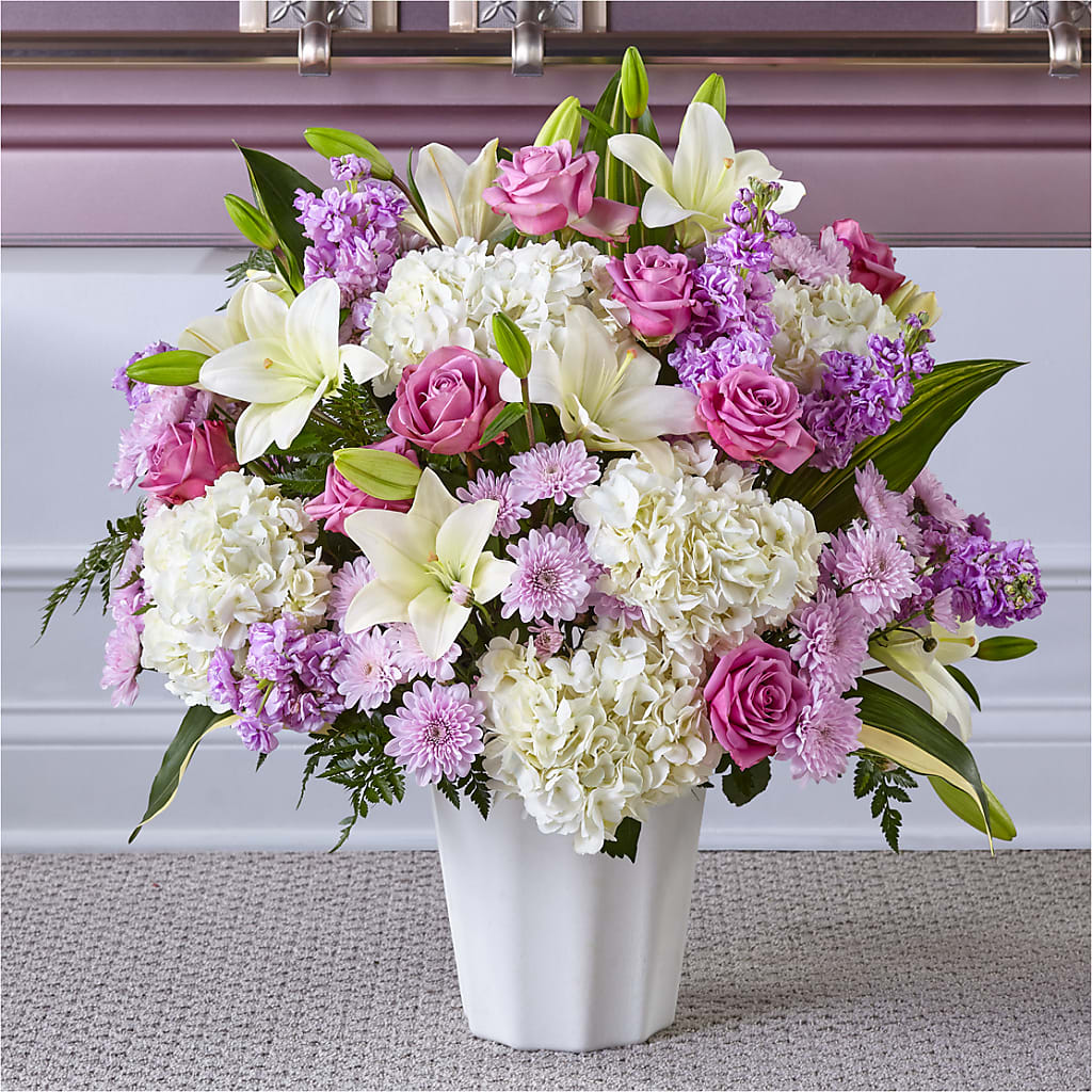 Heaven Sent Floor Basket – Flowers By Monica Kelly, Sebastian FL