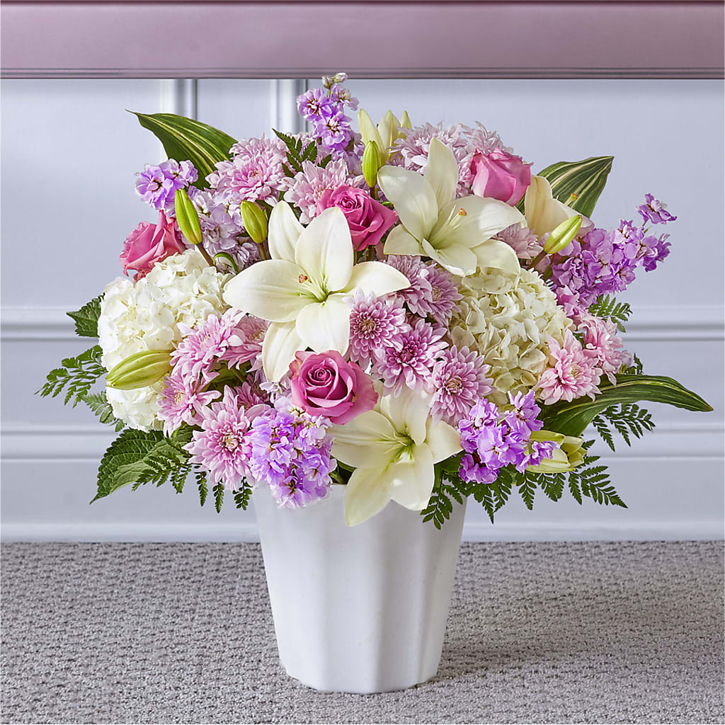Heaven Sent Floor Basket – Flowers By Monica Kelly, Sebastian FL