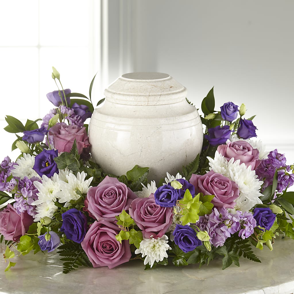 Blooming Sympathy Cremation Adornment – Flowers By Monica Kelly, Sebastian FL