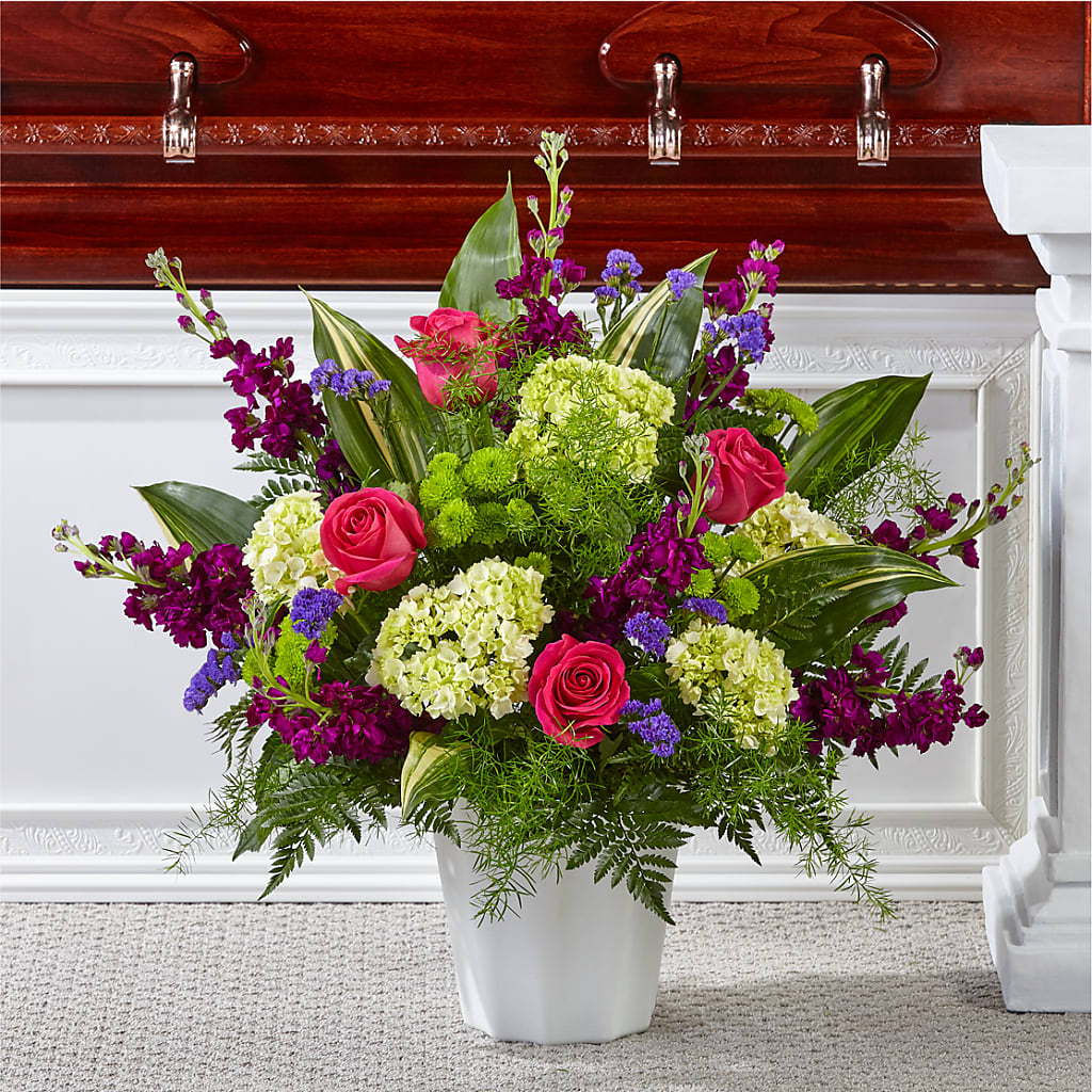 Beautiful Horizons Floor Basket – Flowers By Monica Kelly, Sebastian FL