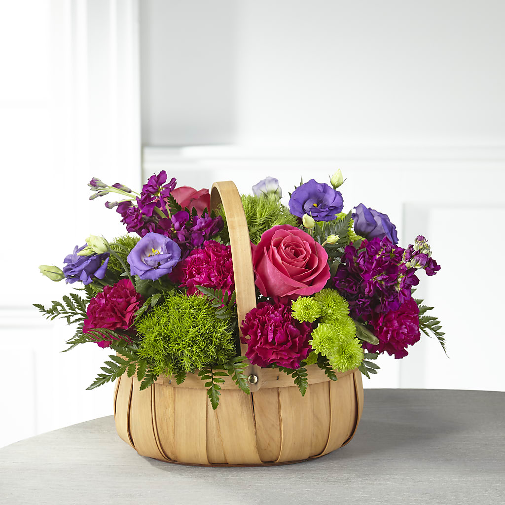 Serene Sanctuary Basket – Flowers By Monica Kelly, Sebastian FL