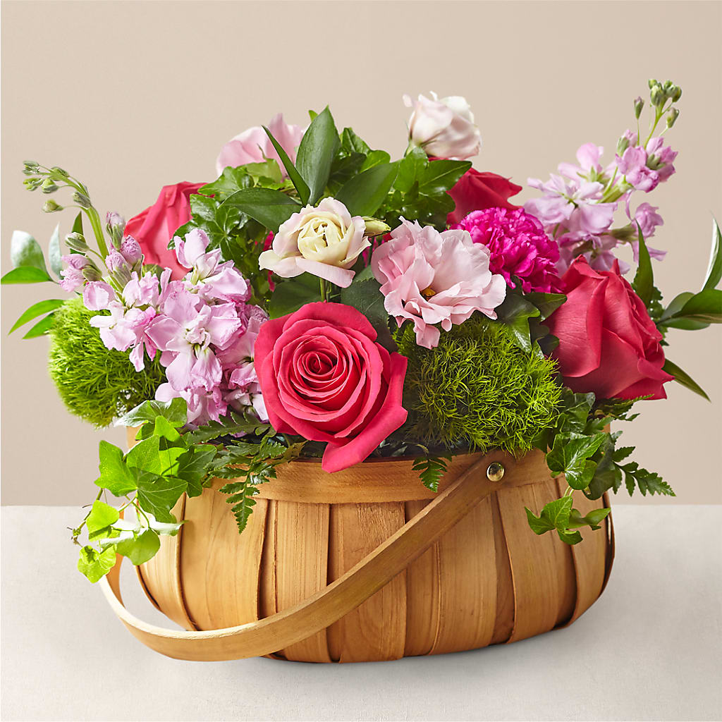 Radiance in Bloom Basket – Flowers By Monica Kelly, Sebastian FL