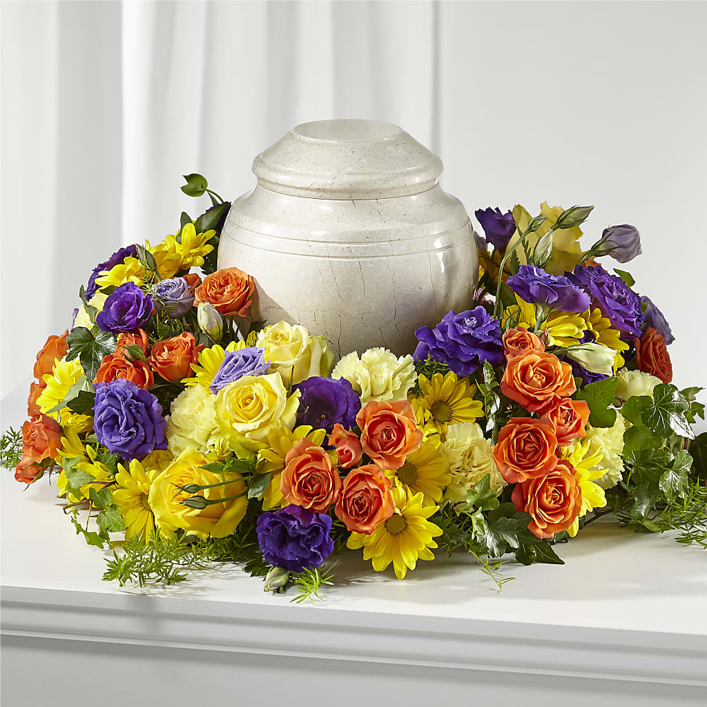 Blossoms of Remembrance Cremation Adornment – Flowers By Monica Kelly, Sebastian FL