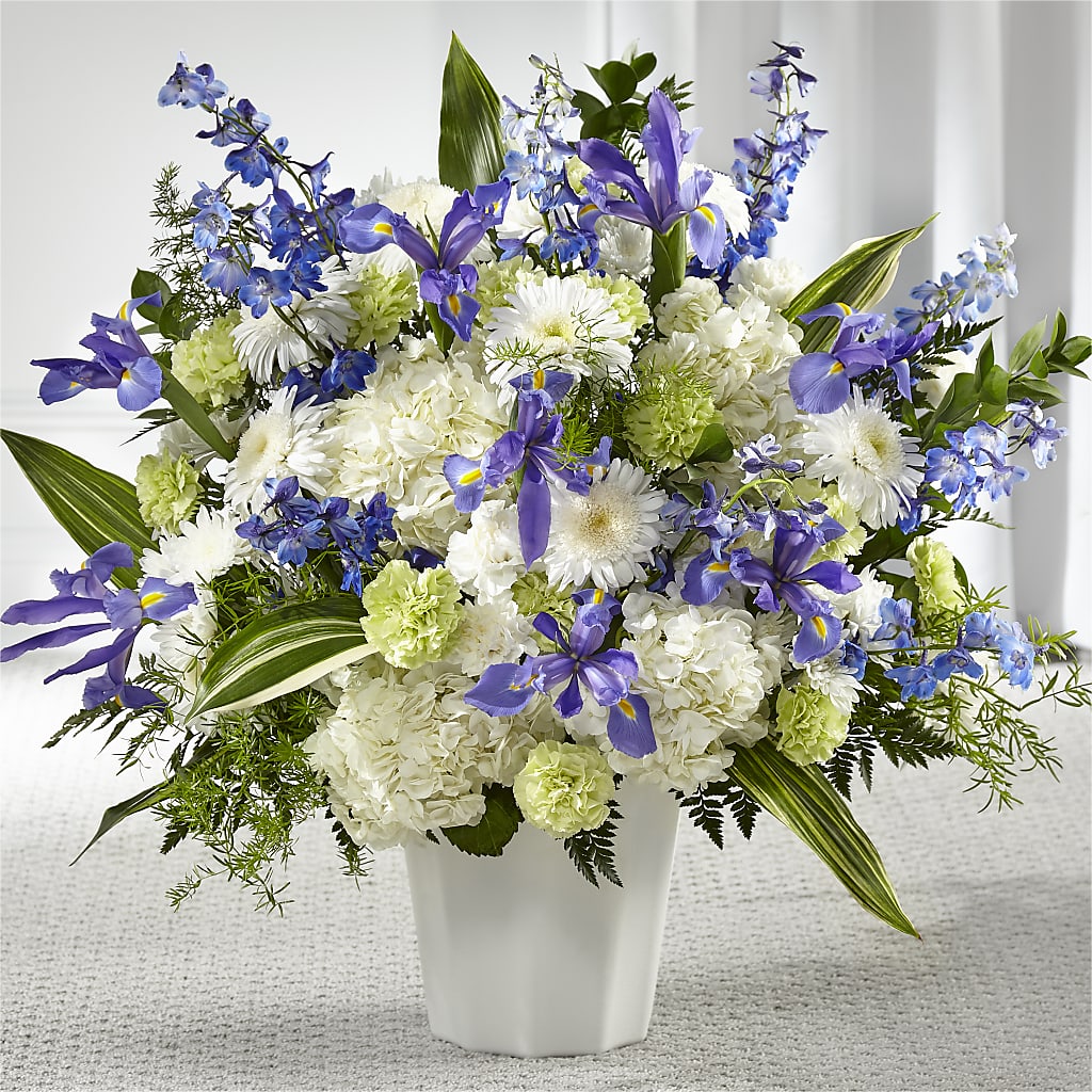 Soft Serenity Floor Basket – Flowers By Monica Kelly, Sebastian FL