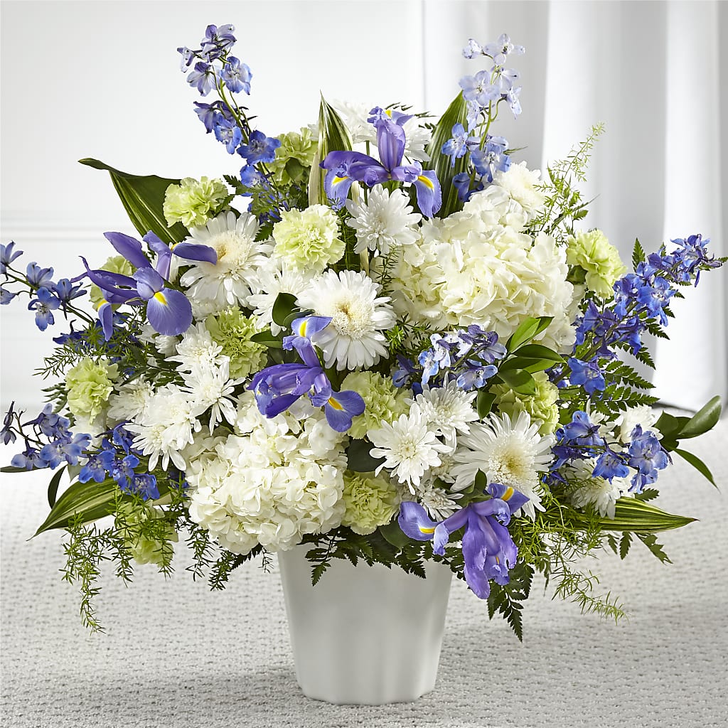 Soft Serenity Floor Basket – Flowers By Monica Kelly, Sebastian FL