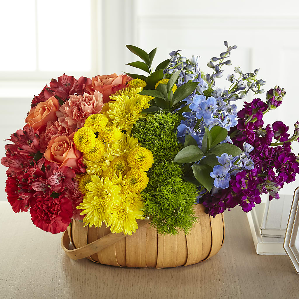 Prideful Basket – Flowers By Monica Kelly, Sebastian FL