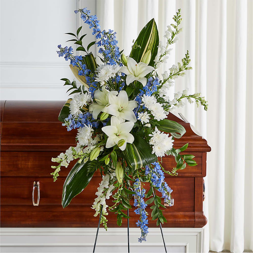 Eternal Impressions Standing Spray – Flowers By Monica Kelly, Sebastian FL