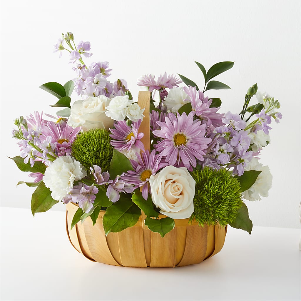Peace & Love Basket – Flowers By Monica Kelly, Sebastian FL