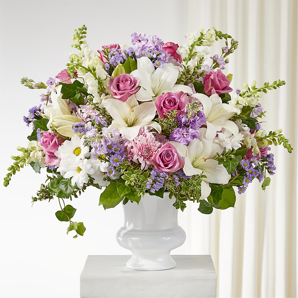 Remarkable Life Urn Arrangement – Flowers By Monica Kelly, Sebastian FL