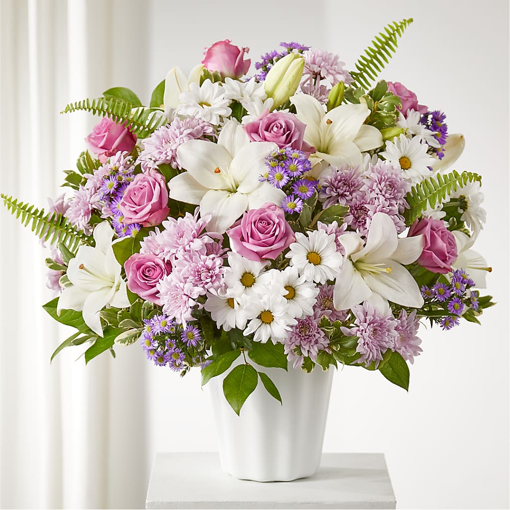 Warmest Thoughts Tabletop Basket – Flowers By Monica Kelly, Sebastian FL