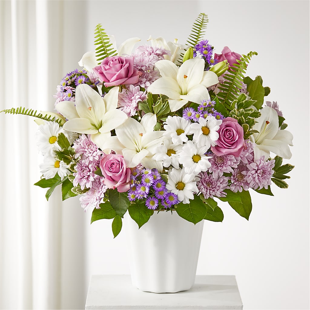 Warmest Thoughts Tabletop Basket – Flowers By Monica Kelly, Sebastian FL