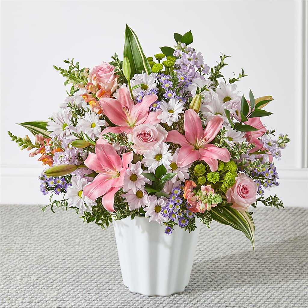 Abundant Compassion Floor Basket – Flowers By Monica Kelly, Sebastian FL