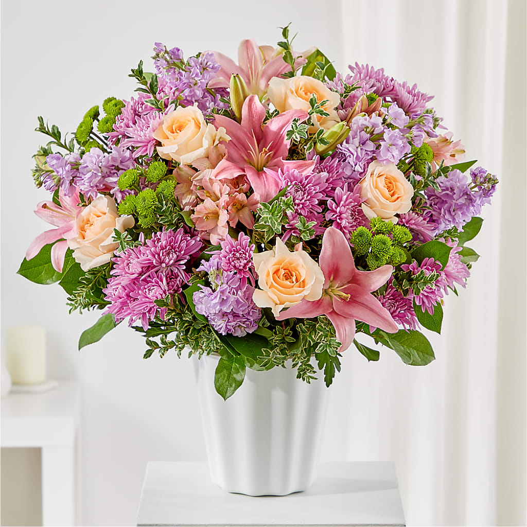 Supportive Embrace Tabletop Basket – Flowers By Monica Kelly, Sebastian FL