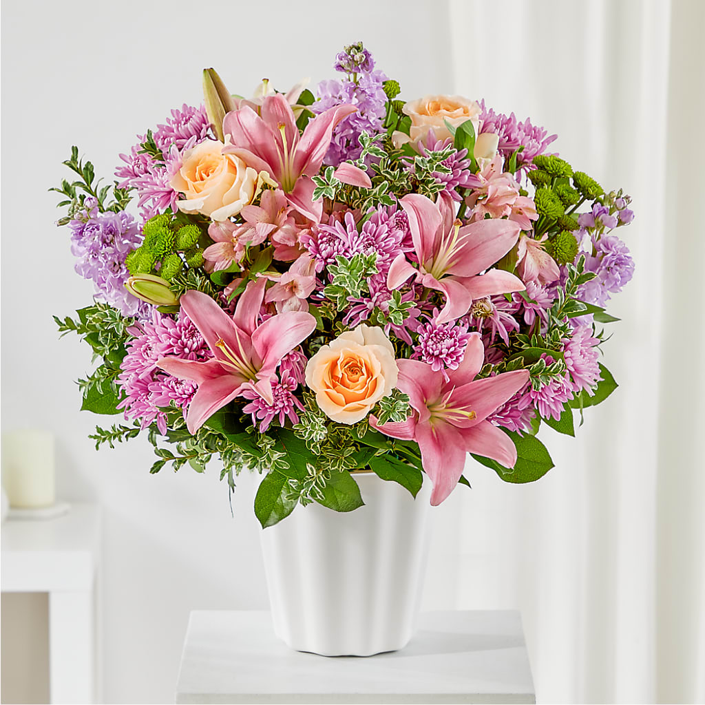 Supportive Embrace Tabletop Basket – Flowers By Monica Kelly, Sebastian FL