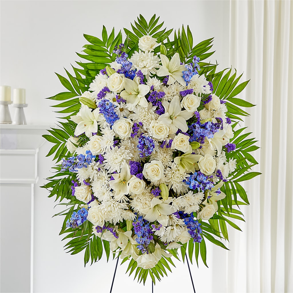 At Rest Standing Spray – Flowers By Monica Kelly, Sebastian FL