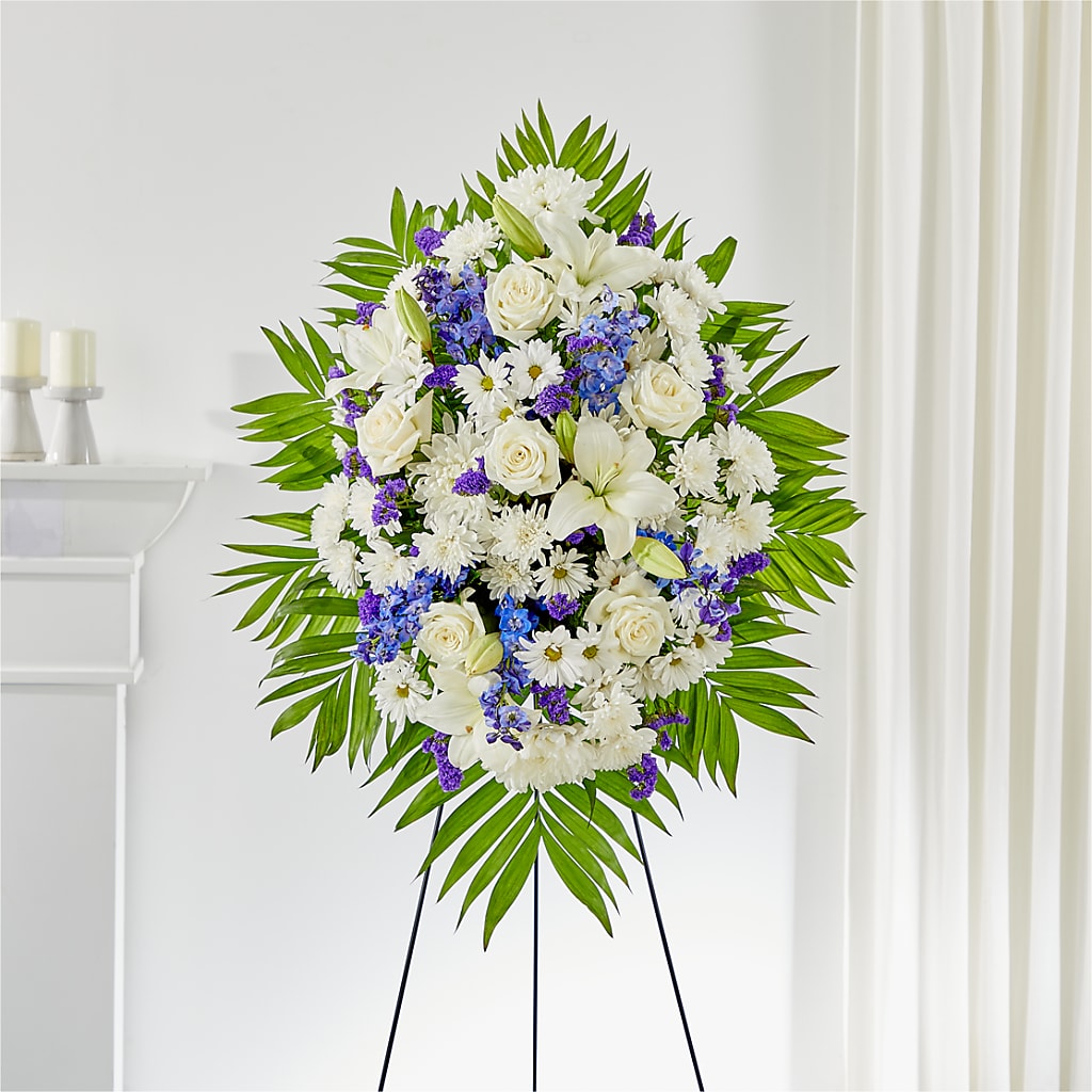 At Rest Standing Spray – Flowers By Monica Kelly, Sebastian FL