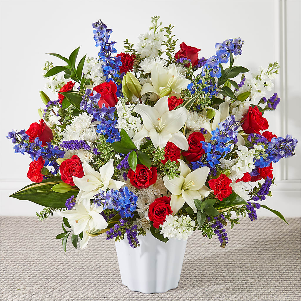 Consoled Floor Basket – Flowers By Monica Kelly, Sebastian FL