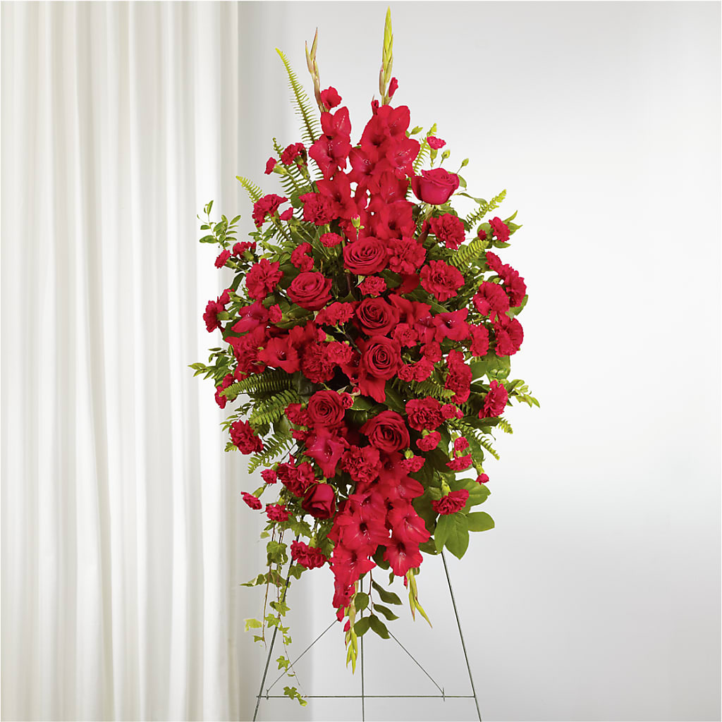 From the Heart Standing Spray – Flowers By Monica Kelly, Sebastian FL