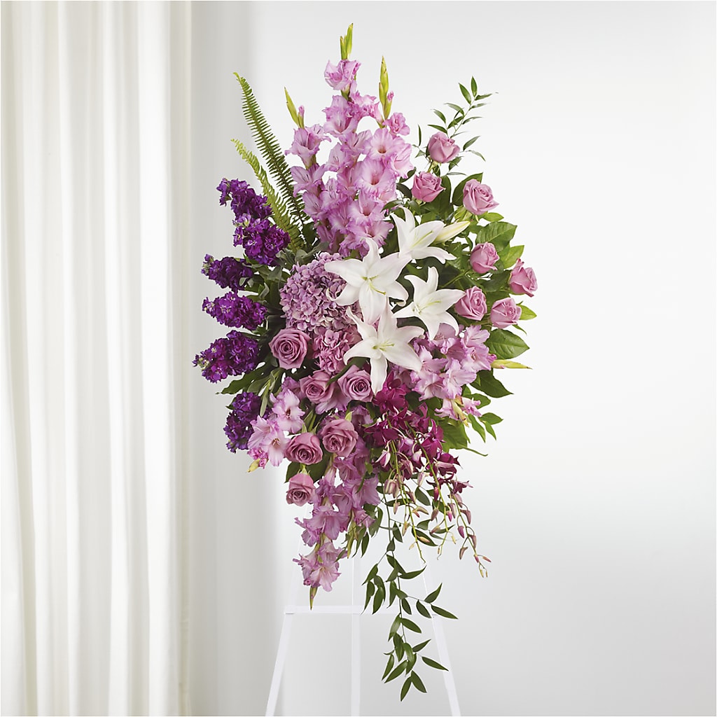 Never Alone Standing Spray – Flowers By Monica Kelly, Sebastian FL