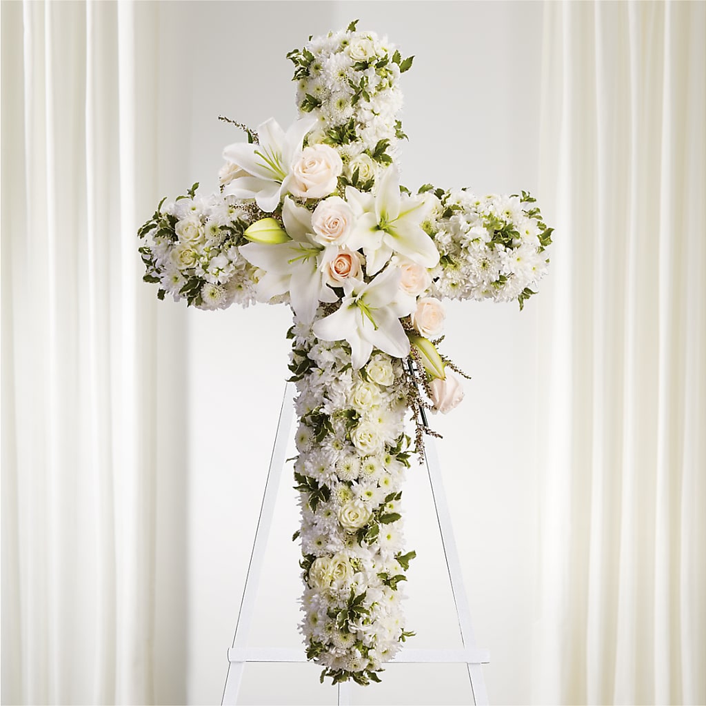 Spiritual Guidance Standing Spray – Flowers By Monica Kelly, Sebastian FL