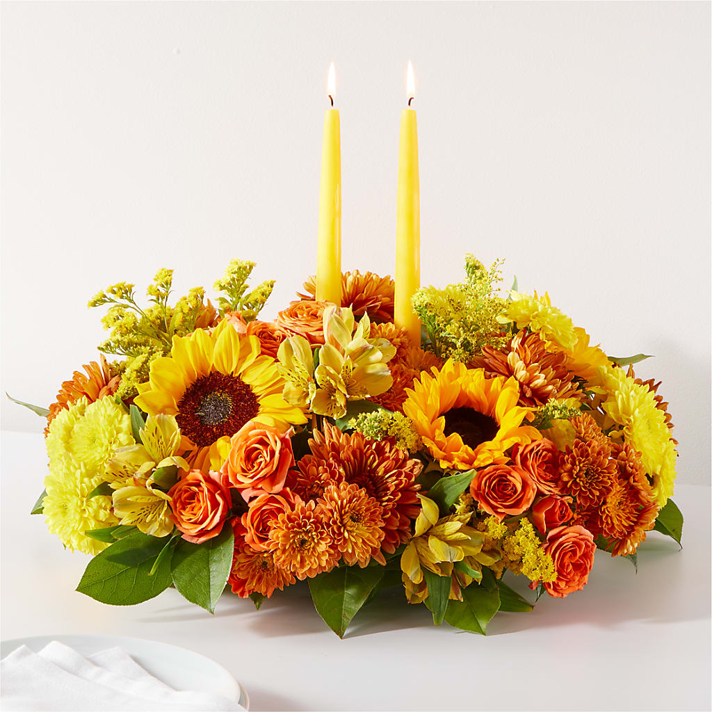 Autumn Harmony Centerpiece – Flowers By Monica Kelly, Sebastian FL