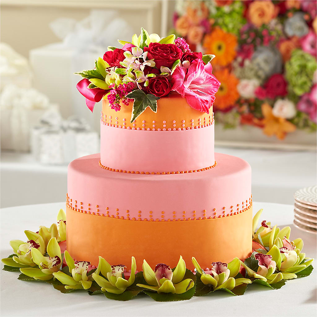 Sweet Citrus Cake Decor – Flowers By Monica Kelly, Sebastian FL