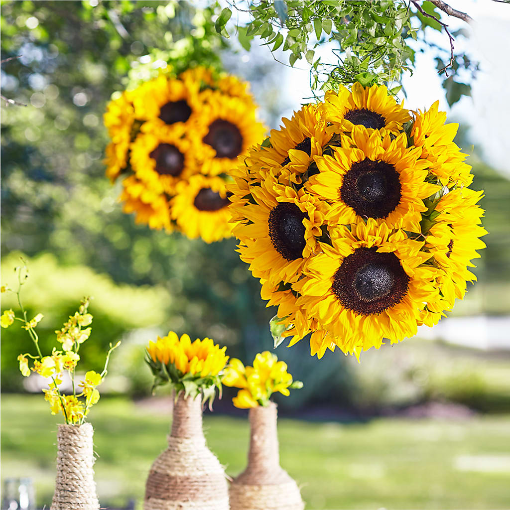 Sublime Garden Hanging Arrangement – Flowers By Monica Kelly, Sebastian FL