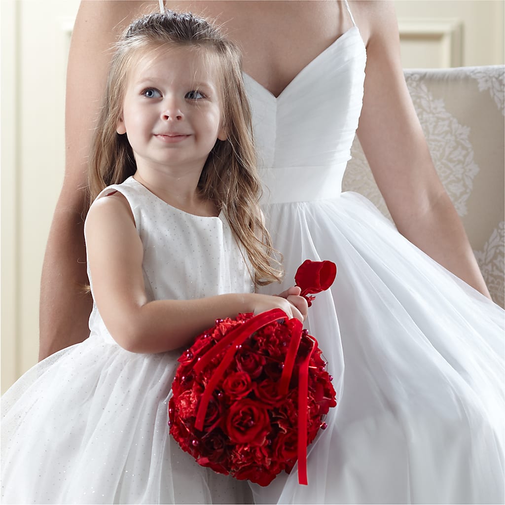 Pure at Heart Flower Girl Arrangement – Flowers By Monica Kelly, Sebastian FL