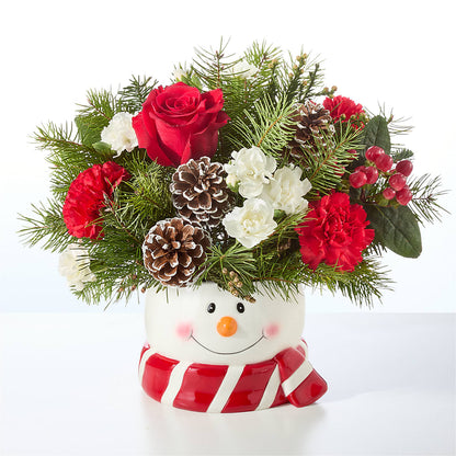 Jolly Snowman Bouquet –  Flowers By Monica Kelly, Sebastian FL