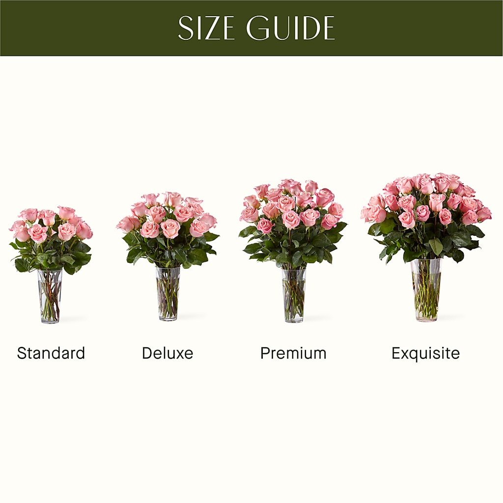 Long Stem Pink Rose Bouquet –  Flowers By Monica Kelly, Sebastian FL