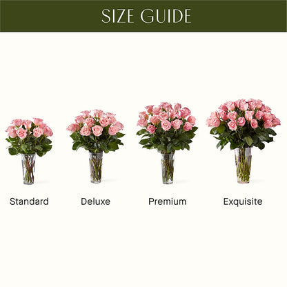 Long Stem Pink Rose Bouquet –  Flowers By Monica Kelly, Sebastian FL