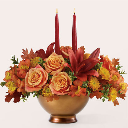 Harvest Table Centerpiece –  Flowers By Monica Kelly, Sebastian FL